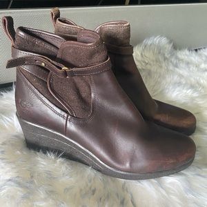 UGG Australia Brown Leather Boots